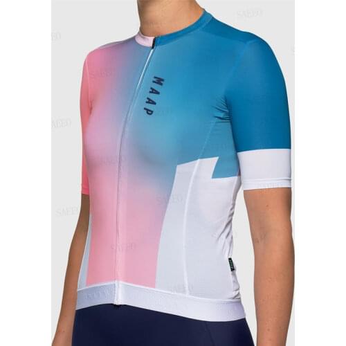 2020 New MAAP Cycling Jersey Summer Womens Short-sleeved Breathable Quick-Dry Cycling Clothing Bib Shorts Sport Ropa Ciclismo