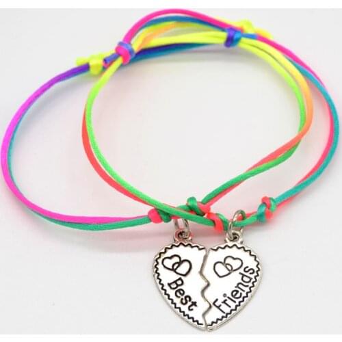 New Style Jewelry Rope Best Friends Fluorescence Hand Work Chain Lovers Bracelets