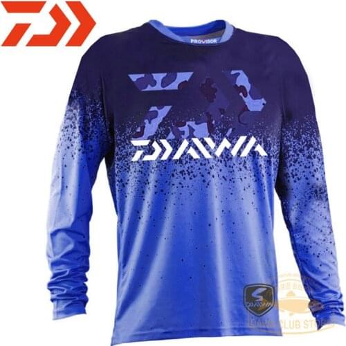 Daiwa Autumn Fishing Jersey Quick Dry Fishing Long-sleeve Clothing Breathable Outdoors Fishing T-Shirt Spring Fishing Clothes