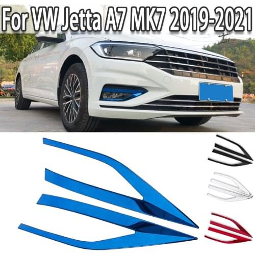 K-Car Front Fog Light Lamp Surround Cover Trim Exterior Decoration For VW Volkswagen Jetta A7 MK7 2019 2020 2021