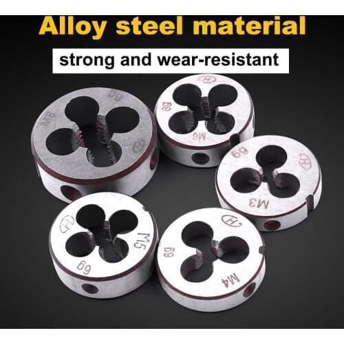 1PcsTop Quality Hand Tools M3-M8 Mini Metric Threading Die From Alloy Steel Round For Mold Machining Use