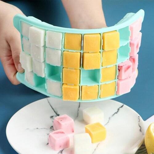 Ice Cube Trays Food-Grade Easy to Release Silicone Non-stick Ice Cube Molds Flexible and Durable for Kitchen