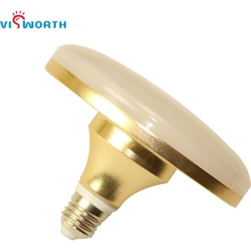 High Brightness Led Lamp E27 24W 36W SMD5730 AC 110V 220V 230V 240V Spotlight Warm Cold White Golden Aluminum Umbrella Led Bulbs