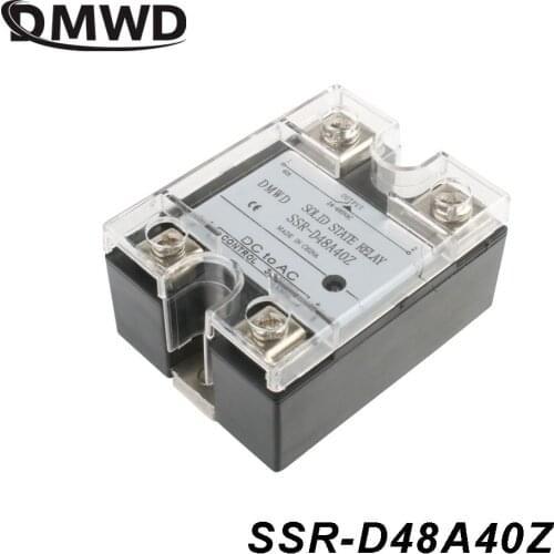 DMWD solid state relay SSR-40DA 40A actually 3-32VDC TO 24-480VAC SSR 40DA relay solid state with indicator SSR-D48A40Z