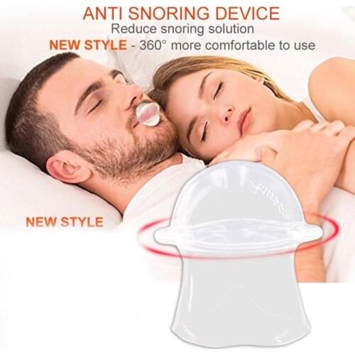Health Care Silicone Anti Snoring Tongue Retaining Breathing Apnea Device Aid Solution Snore Stop Guard Night Sleep Tool Sn