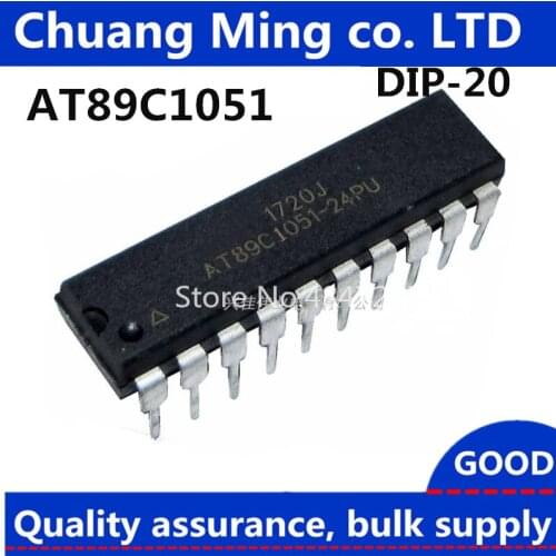 100pcs/lot AT89C1051-24PC AT89C1051-24PI AT89C1051-24PU AT89C1051 DIP-20