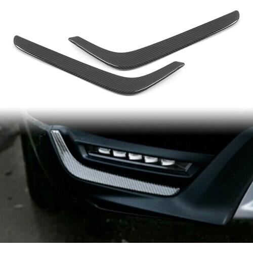 2Pcs Carbon Fiber ABS Front Fog Light Lamp Eyebrow Trim Car Sticker For Honda CRV CR-V 2017 2018 2019 2020