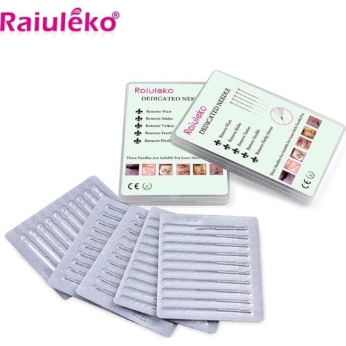 2Boxs=100pcs Micro Removal Pen Point Mole Needle Sweep Spot Wash Eyebrow Tattoo Laser Plasma Point Tattoo Machine FineNeedles