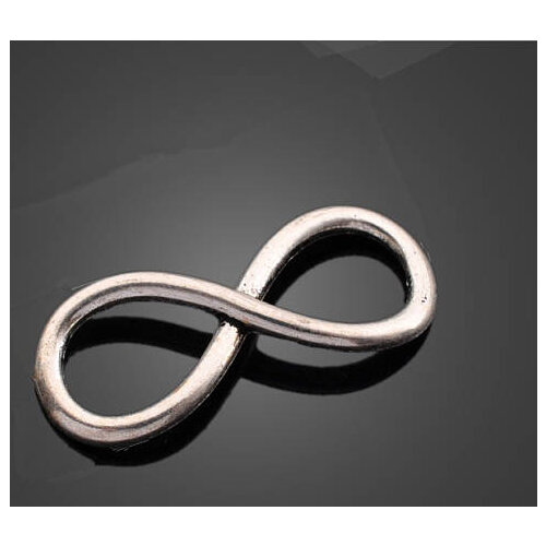 50pcs 8mmmx32mm Antique Silver tone/Antique Bronze/Gold Infinity Connector Pendant Charm/Finding,for Bracelet,DIY Jewellry