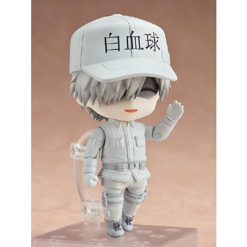 Anime Q Version Of Clay Working Cell White Blood Cell Face Replacement Pvc Figure 10cm