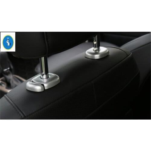 Yimaautotrims Auto Accessory Seat Headrest Head Pillow Adjustment Button Frame Cover Trim Fit For Jeep Renegade 2015 - 2020 ABS