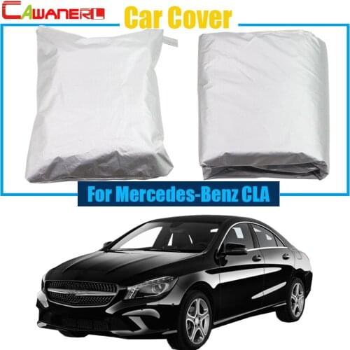 Cawanerl Car Cover Sun Shade Rain Sun Snow Resistant Anti UV Cover Dustproof For Mercedes-Benz CLA CLA-Class