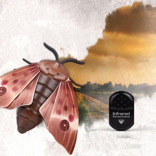 Wireless Remote Control Animal Moth Infrared Remote Control Simulation Butterfly Creative Toy Pet Childrens Toy Gift