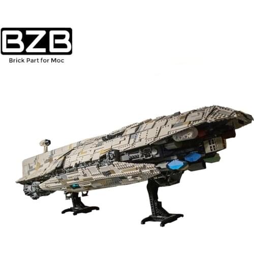 BZB MOC Military GR-75 Rebel Transport Spaceship Airship Building Blocks Model Bricks Parts Kids DIY Best Toys Creative Gifts