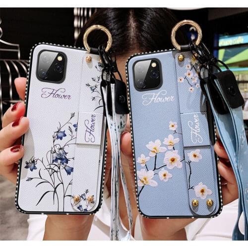 For Apple iphone 11 Case Soft Fashion With wristband diamond Protective Back Cover Case for iphone 11 Pro Max iphone11 11pro