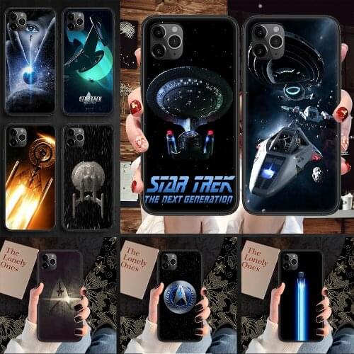 Star Trek Movie spaceship Phone Case Cover Hull For iphone 5 5s se 2 6 6s 7 8 12 mini plus X XS XR 11 PRO MAX black fashion