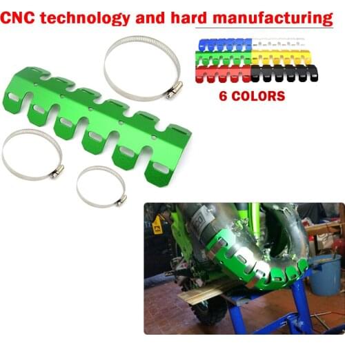 For Suzuki RM 125 250 85 SB RMZ 250 250s RMX450Z DRZ400E Motorcycle Exhaust Muffler Pipe crash Leg Protector Heat Shield Cover