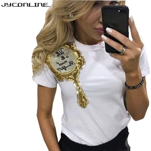 Женские футболки с принтом Jyconline China At AliExpress