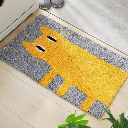Printing Cute Cartoon Floor Mats Microfiber Doormat Household Carpet Bathroom Anti-slip Rugs Living Room Bedroom Kitchen Doormat