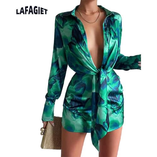 LAFAGIET Fashionable Shirt Dresses