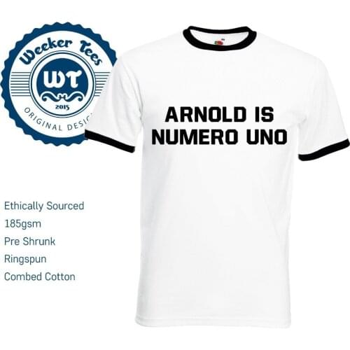 Fashion 3D T Shirt Hot 2019 Man Clothes Fashion Casual Arnold Is Numero Uno T Shirt Worn By Arnold New Customisable Top Tee