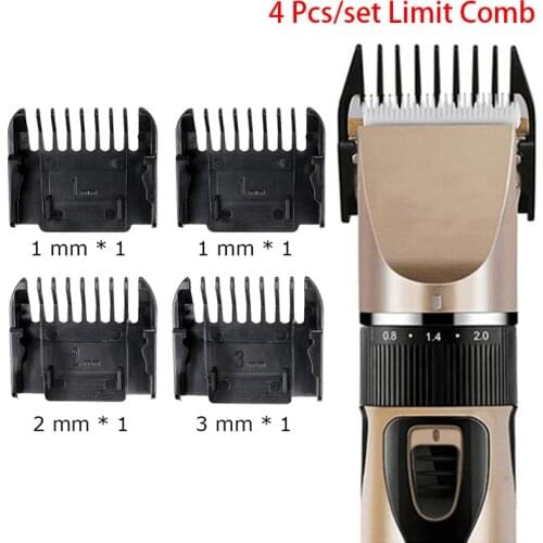 4 Pcs Guide Combs Hair Trimmer Clipper Limit Comb Cutting Guide Replacement Tool Attachment Size Barber Replacement