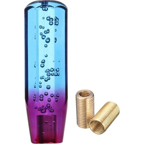 New 15 Cm Octagonal Flat Head Crystal Shift Head With Crystal Bubble Gear Shift Knob