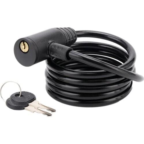 Anti-theft Bicycle Lock Security Key Steel Cable Riding Lock Bicycle Mountain Bike Key Lock Riding Equipment