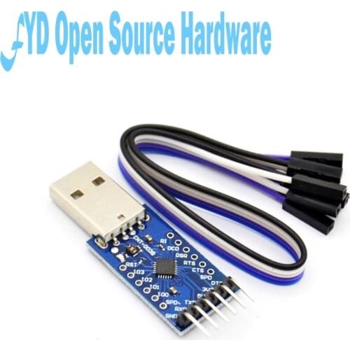 CP2104 USB 2.0 to TTL UART 6PIN Module Serial Converter STC PRGMR Replace CP2102 With Dupont Cables