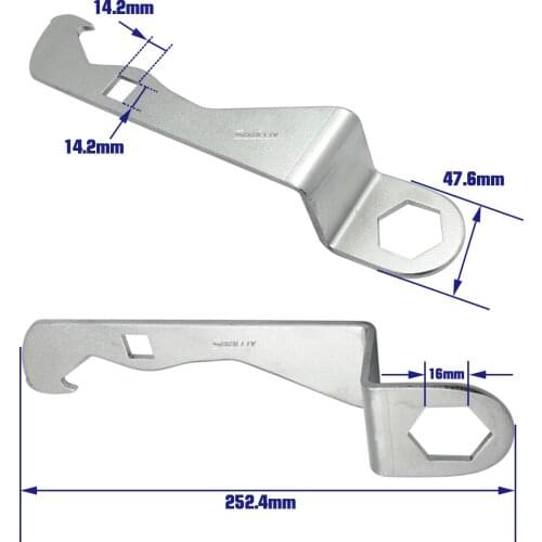 Sealux Hex Nut Wrench Tool Multi-usage Marine Grade Stainless Steel 304 for Marine Boat Yacht Crafting
