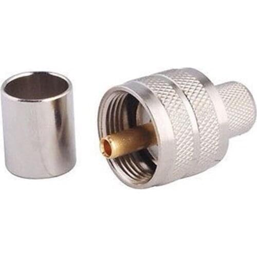 UHF SL16-J7 Male Plug RC Connector Crimp For RG213 LMR400 Cable