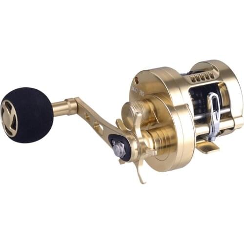 High quality Fishing Reel HG - 300 Max Drag 7kg 11BB Drum Reel Alarm Full Metal Alloy reel Deep-Sea Fishing Trolling Reel