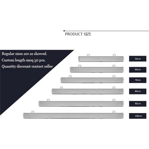 120cm Aluminium KT board poster banner holder strip Store advertising label holder snap rail strip Poster Frame