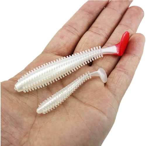20pcs Soft Fishing Lure Grub with Paddle Tail 6cm/1g 9cm/4g Soft Bait Speed Shad Sea Fishing Lures Rage Swimmer Wobbler
