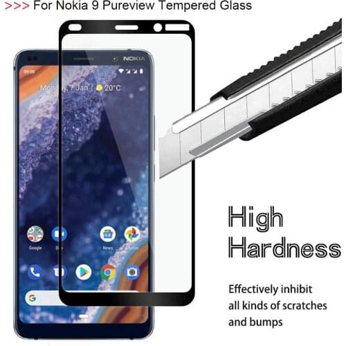 3D Full Cover Tempered Glass For Nokia 9 Pureview Full Glue Screen Protector For Nokia 9 Pureview Protective film Glass