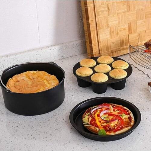 4 Set Pressure Cooker, Steamer & Air Fryer Bakeware Accesories Compatible for Ninja Foodi 5&6.5&8 QtOP101 OP301 OP302