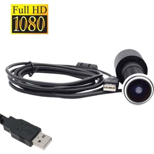 720P 1080P 1.66MM Fisheye Lens Door Hd Camera Eye Viewer Peephole 1080P 2MP Free Driver Wide Angle Usb Web Cam UVC Android