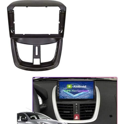 9 Inch Car Fascia Audio Fitting Adaptor Navigation Panel Kits Car DVD Frame Dashboard for PEUGEOT 207 2002-2010