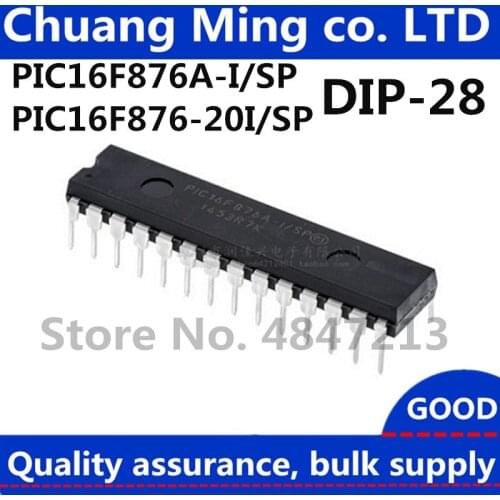 Free Shipping 50pcs/lots PIC16F876A-I/SP PIC16F876A PIC16F876-20I/SP PIC16F876 16F876A DIP-28 IC In stock