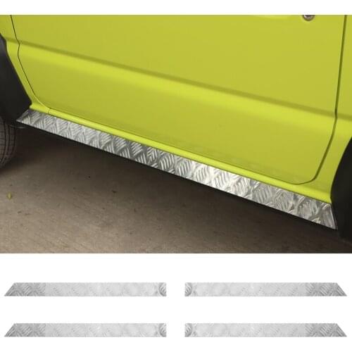 YCCPAUTO 4Pcs/set Stainless steel Car Body Side Skirt Guard For Suzuki Jimny 2019+ Auto Accessories