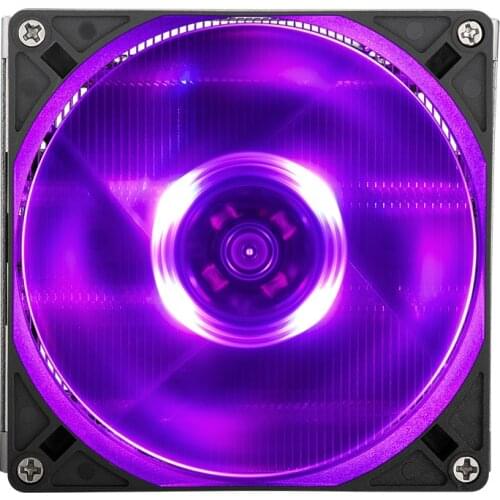 Cooler Master G200P ultra-thin push-down CPU cooler, 92mm fan,dual U tube design, RGB lighting effect, LGA1200/115X AM4 AM3