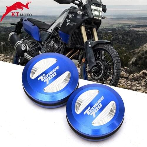 For YAMAHA TENERE 700 2019 2020 Tenere700 XTZ 700 2019-2021 Motorbike Aluminum Hole Frame Cover Replaces With logo 'TENERE700