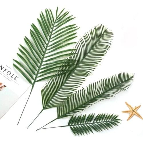 1pc Artificial Leaves Scattered Tail Leaf for Wedding Layout Festival Home Garden Decoration Plastic Fake Leaf Craft Supplies