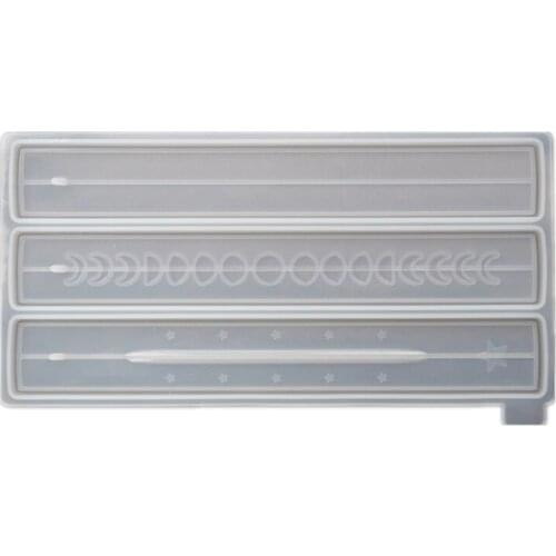 Catholic Incense Sticks Holder Resin Molds Moon Phase Incense Burner Ashes Catcher Epoxy Resin Casting Mold Art Crafts 87HB