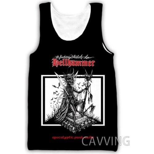 CAVVING 3D Printed Hellhammer Rock Tank Tops Harajuku Vest Summer Undershirt Shirts Streetwear for Men/women