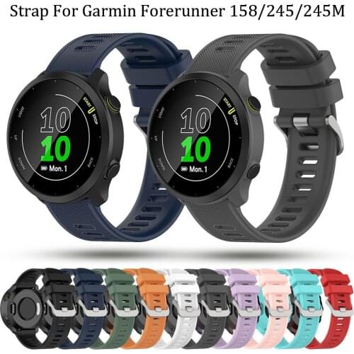 Colorful Soft Silicone Replacement Strap for Garmin 158/245/645 Smart Wristband For Amazfit GTR 42mm/BIP/Huawei Watch 2/GT2 42mm