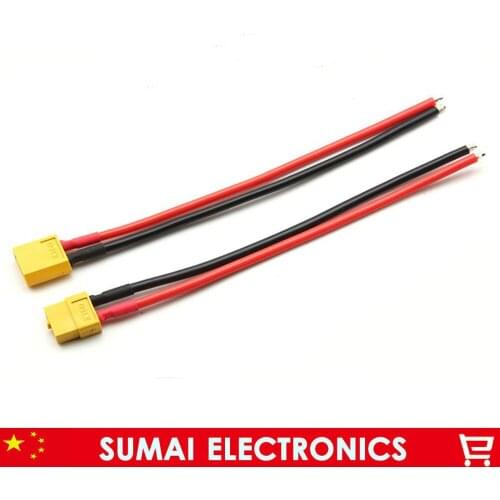 XT60 with cable male and female gold-plated high current plug connector for model aircraft,car,ship battery accessories