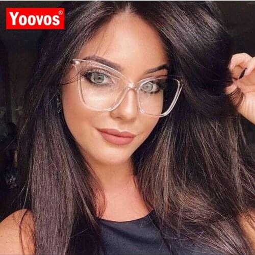 Yoovos 2021 Cateye Glasses Frame Women Luxury Eyeglasses Frames For Women/Men Cat Eye Eyewear Brand Okulary Lentes De Mujer