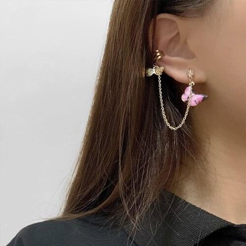 Pearl Earrings for Women Bohemia Multi-turn Stackable Ear Cubic Zirconia Ear Clips Girl Earring Jewelry Accessories Dropshipping