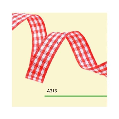 100yards/roll 1 Inch(25mm) Hot Sale Red Plaid Ribbon Wholesale